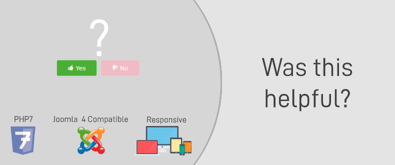 Joomla Was This Helpful Extension